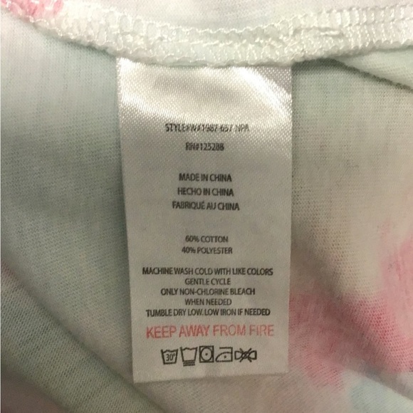 Rae Dunn Women’s Short Sleeve Crewneck “LOVE.” Tee Shirt, Tie Dye, size XL - Picture 6 of 12